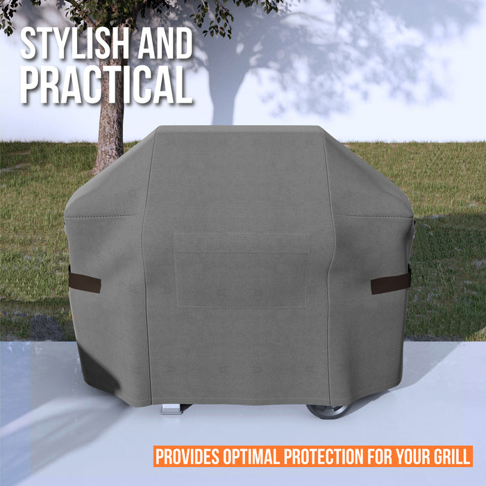 BBQ Grill Cover Waterproof PANTHER Series Heavy Duty - Grey